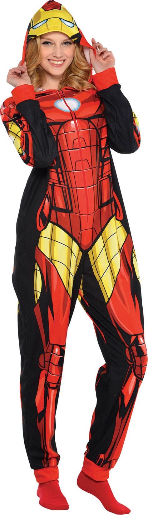 Adult Iron Man One Piece Pajama - Party City Iron Man One, Pajamas For Teens, Marvel Clothes, One Piece Man, Costumes For Teens, Onesie Pajamas, Pajamas Comfy, Trendy Swimwear