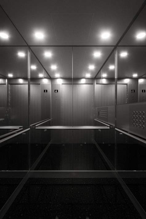 Elevator Background, Automobile Showroom, Elevator Aesthetic, Otis Elevator, Apollo Statue, Elevator Interior, Elevator Design, Building Aesthetic, Commercial Carpet