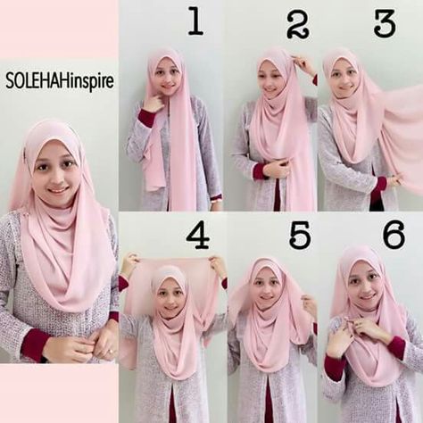 how to wear your hijab Square Hijab Tutorial, Tutorial Tudung, Pashmina Simple, Habits Musulmans, How To Wear Hijab, Simple Hijab Tutorial, Tutorial Hijab Pashmina, Muslimah Style, Hijab Designs