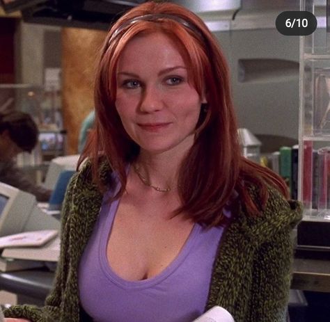 2000s fashion Merry Jane, Hair Movie, Spider Man Trilogy, Fair Skin Makeup, Mary Jane Watson, Red Hair Inspo, Strawberry Blonde Hair, Kirsten Dunst, Auburn Hair