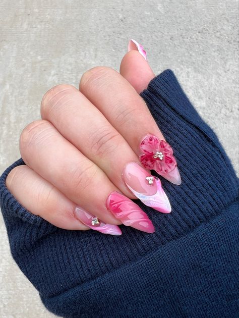 Fuschia Nails, Gorgeous Nails, Stylish Nails, Nails