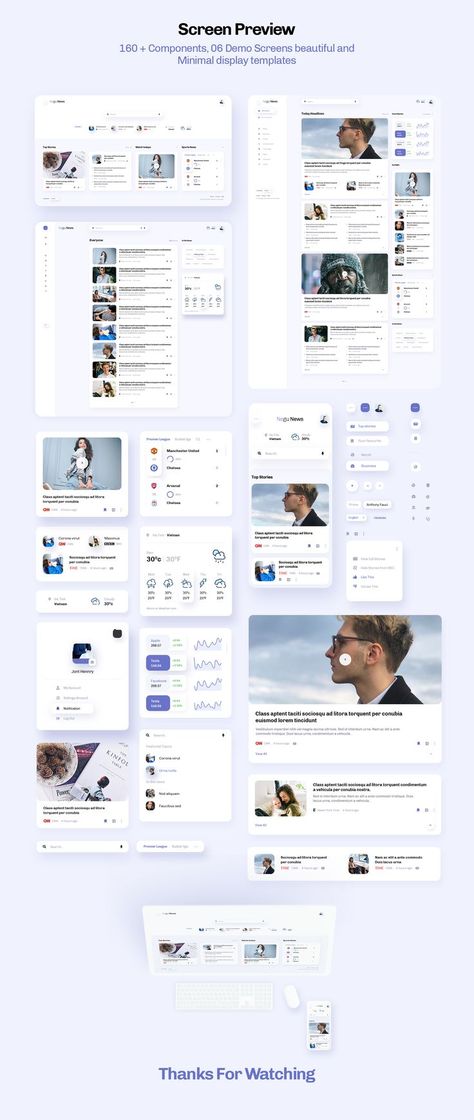 News Portal Web Design, Portal Design, News Web Design, Kit Design, Web Layout Design, Ui Elements, Mobile Ui, Ux Ui, Ui Kit