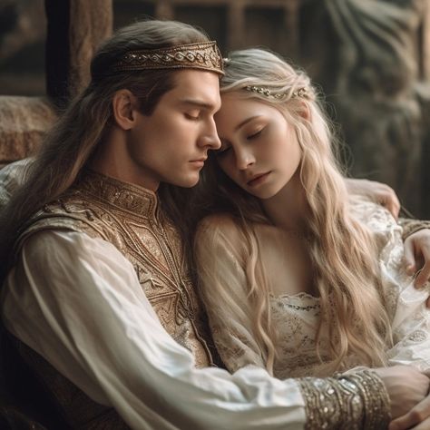 Warrior Couple, Couple Characters, Slavic Paganism, Middle Earth Art, Food Photoshoot, Fantasy Love, Fantasy Couples, Fantasy Princess, Fairytale Fantasies