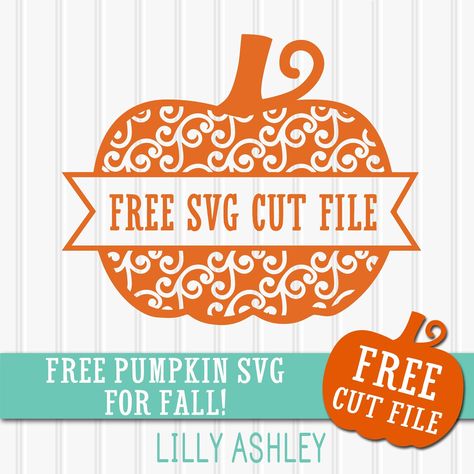 Free Pumpkin SVG cut file Cricut Monogram, Cricut Halloween, Pumpkin Svg, Cricut Explore Air, Cricut Free, Silhouette Cameo Projects, Free Svg Cut Files, Cricut Creations, Silhouette Crafts