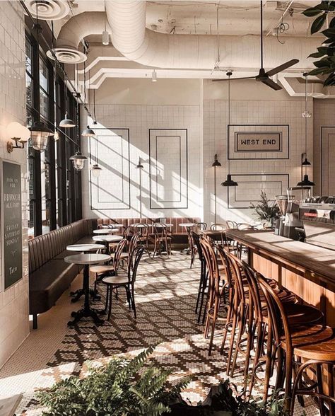 Tatte Bakery on Instagram: “The perfect morning light ✨💫 How much we miss dine in, gathering around food and coffee, having a great conversation over a meal…” Parisian Cafe Aesthetic Interior, Parisian Cafe Interior Design, Retro Cafe Design, Cafe Mood Board, Parisian Cafe Aesthetic, Parisian Cafe Interior, Parisian Coffee Shop, Tatte Bakery, Parisian Restaurant