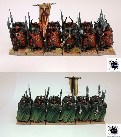 Warhammer Chaos Warriors | These guys are the first Warhamme… | Flickr Warhammer Tabletop, Warhammer Chaos, Chaos Lord, Warhammer Figures, Warhammer Aos, Fantasy Figures, Dungeons And Dragons Miniatures, Painted Miniatures, Warhammer Models