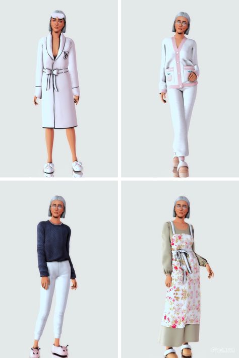 Elder's Look Book / Night In | Patreon Ts4 Elder Clothes, Sims 4 Elderly Clothes, Ts4 Cc Elder Clothes, Sims 4 Cc For Elders, Elder Sims 4 Cc Clothes, Sims 4 Cc Old Lady Clothes, Sims 4 Cc Elder Clothes Patreon, Sims 4 Cc Clothes For Elders, The Sims 4 Elder Cc