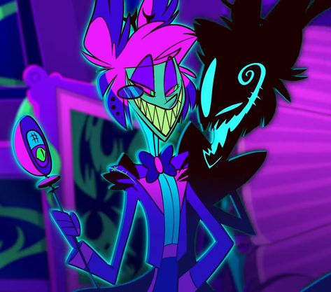 Neon Alastor, Radio Demon, Hotel Trivago, Monster Hotel, Alastor Hazbin Hotel, Vivziepop Hazbin Hotel, Hotel Art, Helluva Boss, Hazbin Hotel