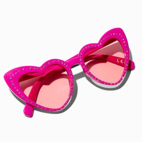 2023 Sunglasses, Pink Heart Sunglasses, Barbie 2023, Heart Eye, Heart Cat, Rhinestone Sunglasses, Barbie Life, Heart Sunglasses, Fashionable Jewelry