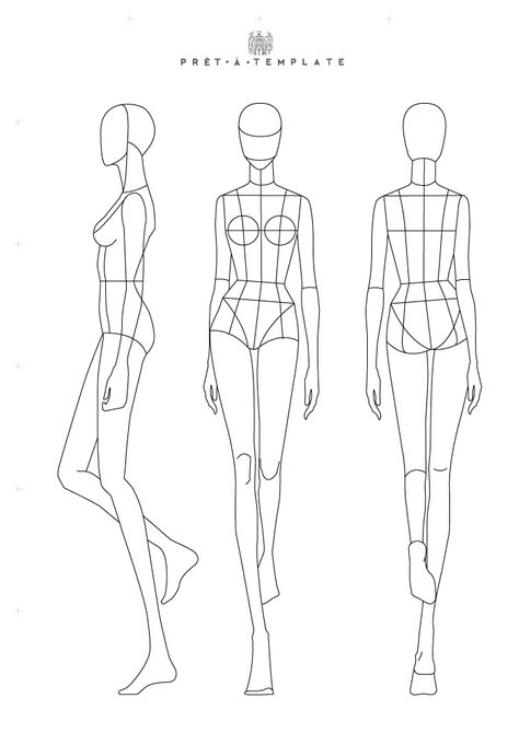 Fashion Design Process, Fashion Illustration Template, Fashion Sketch Template, Illustration Design Graphique, Croquis Fashion, Fashion Figure Templates, Fashion Illustration Poses, Fashion Model Sketch, Fashion Design Drawing