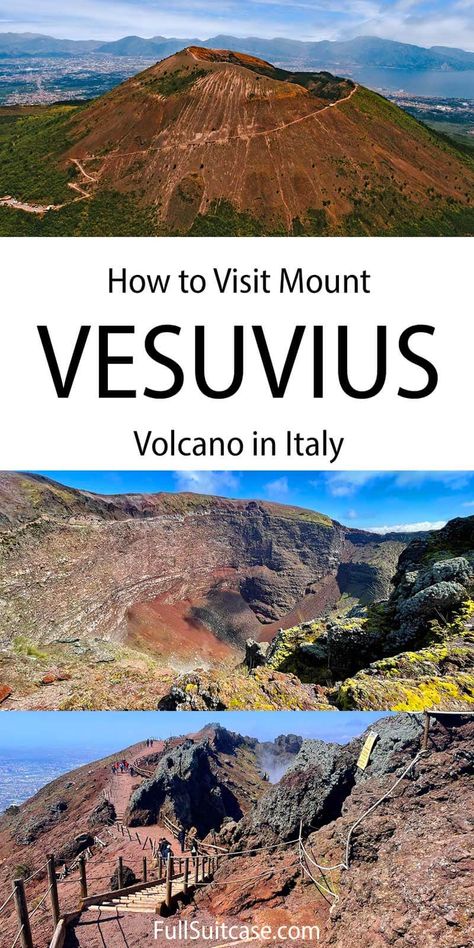 Vesuvius Volcano, Pompeii Volcano, Mt Vesuvius, Pompeii Italy, Pompeii And Herculaneum, Spring Break Trips, Dream Property, Cities In Italy, Naples Italy