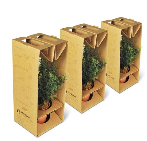 05-02332 Eco Packaging Design, Corrugated Packaging, Packaging Food, Packaging Design Trends, Packaging Ideas Business, Plant Box, Eco Packaging, Box Packaging Design, Red Dot Design