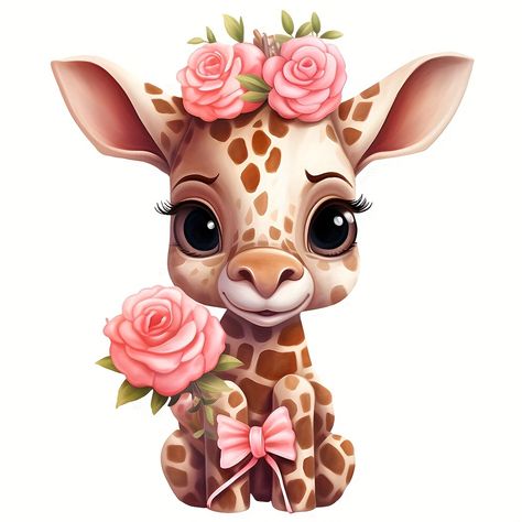 Faster shipping. Better service Pink Giraffe, Clothes T Shirt, Christmas Clay, Disney Artwork, Skull Wallpaper, Flower Patch, Vetements T Shirt, Chic Pink, Creative Drawing