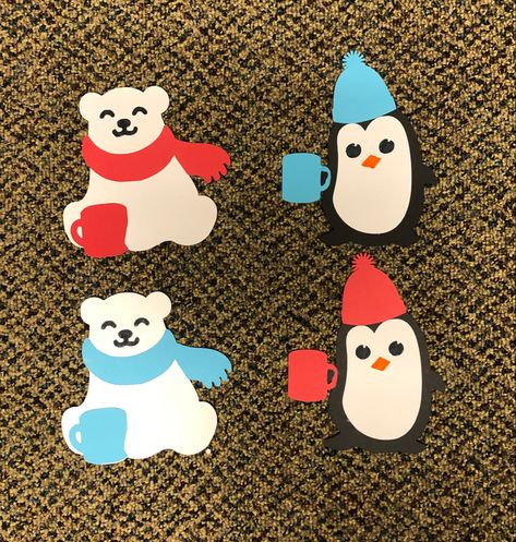 Winter Door Tags, Door Decorations Ra Resident Assistant, Winter Door Decs Ra, Winter Ra Boards, Cute Ra Door Decs, Ra Door Dec Ideas, Winter Door Decs, Halloween Door Decs, Ra Bulletin Board Ideas