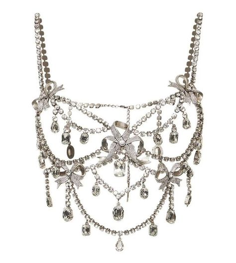 https://pin.it/43y78Qj Area Nyc, Angel Accessories, Chain Bra, Mode Kpop, Princess Outfits, Classy Jewelry, Crystal Chain, Embellished Top, Jewelry Outfit