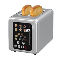 Touchscreen Toaster, Bread Types, Bread Toaster, Stainless Steel Toaster, Types Of Bread, Digital Timer, Cleaning Storage, Kitchen Countertop, Bagels