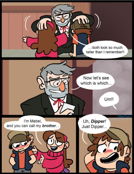 Dipper Headcanon, Trans Dipper Pines Comic, Gravity Falls Trans Dipper, Trans Dipper Pines, Billdip Comic, Garden Falls, Fall Tumblr, Stanley Pines, Stanford Pines