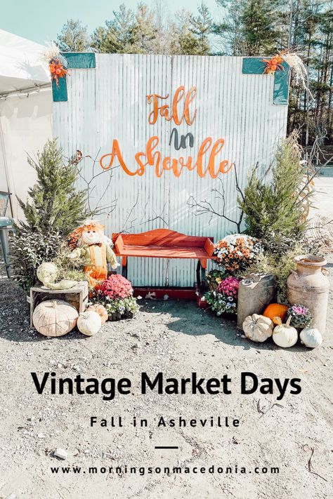 Vintage Market Days Fall in Asheville #vintage #vintagemarket #vintagemarketdays #antique #falldecor Vintage Market Days, Garden Wagon, Vintage Ice Skating, Cute Kimonos, Handmade Signs, Wooden Christmas Trees, Christmas Tablescapes, Soft Cardigan, Market Shopping