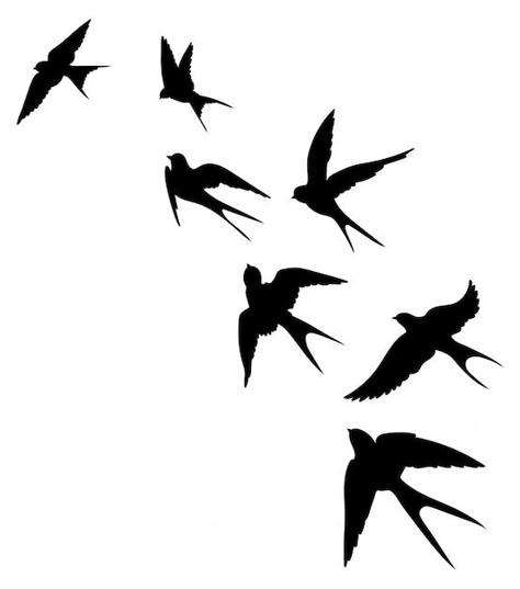 Flying Bird Drawing, Silhouette Arte, Bird Silhouette Tattoos, Noir Tattoo, Bird Silhouette Art, Flying Bird Silhouette, Tiny Bird Tattoos, Bird Outline, Vogel Tattoo