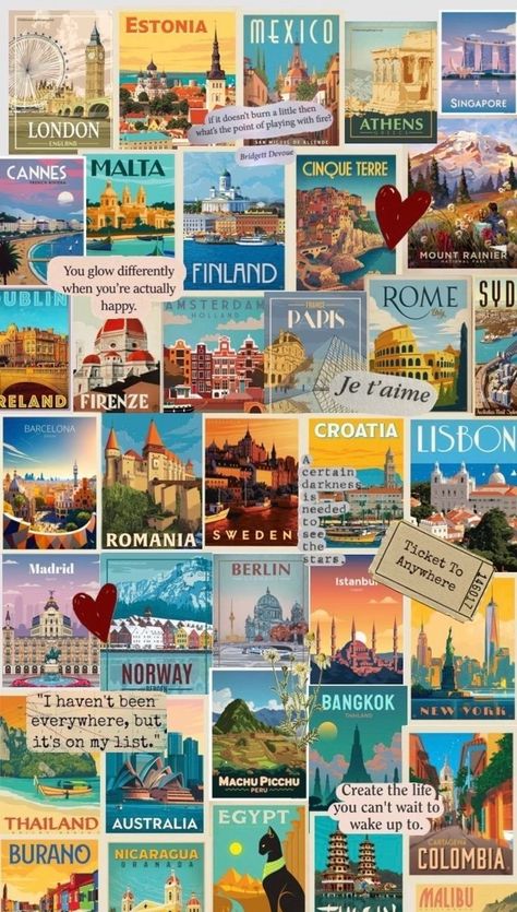 Vision Board Collage, Travel Collage, Vision Board Wallpaper, Dream Vision Board, Adventure Travel Explore, Travel Wallpaper, Lifestyle Motivation, Story Games, Vision Board Inspiration