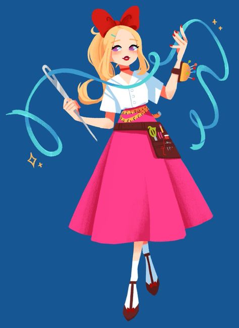 Artist Character Design Painter, Seamstress Outfit, Seamstress Character Design, Painter Character Design, Artist Outfit Style, Painter Outfit, Witch Design, Concept Board, Artist Outfit