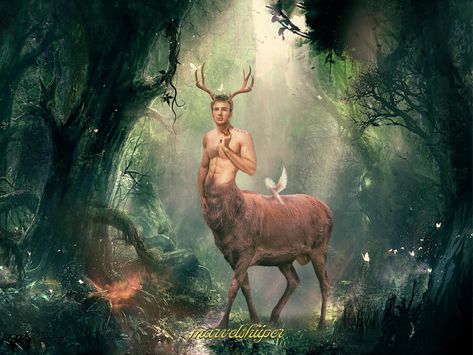 Cernunnos Mythology, Pan Mythology, Pan God, God Pan, Horned God, Celtic Gods, Occult Art, Shadow Art, Computer Art