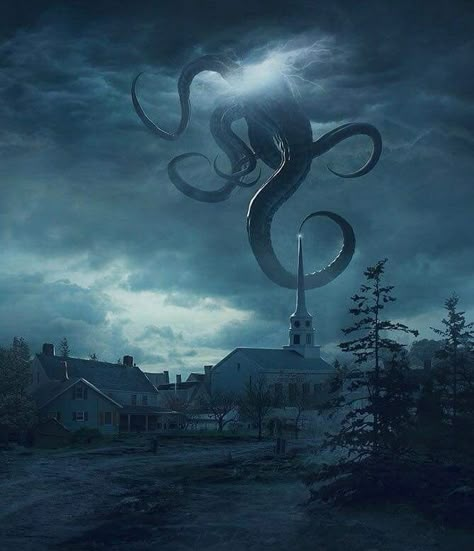 Lovecraft Monsters, Lovecraft Art, Cthulhu Art, England Village, Call Of Cthulhu Rpg, Lovecraft Cthulhu, Lovecraftian Horror, Dark Creatures, Eldritch Horror