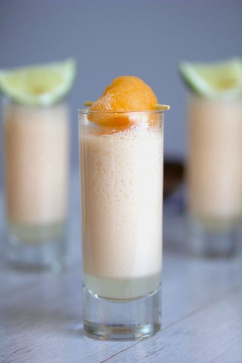 Save this healthy yogurt cocktail recipe to make Cantaloupe Boozy Smoothie Shooters. Boozy Smoothie, Vodka Coke, Citrus Cocktails, Healthy Yogurt, Yogurt Smoothies, Drinks Alcohol Recipes, Sweets Treats, Healthy Meal Prep, Simple Ingredient