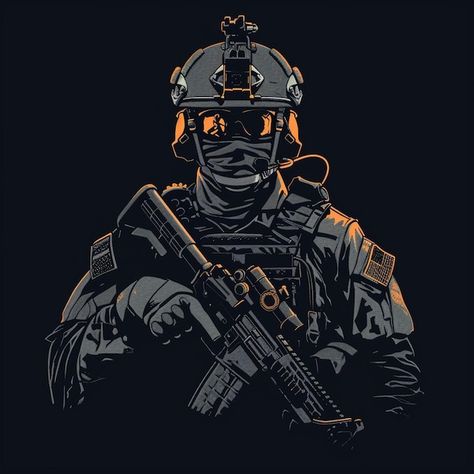 Premium Photo | Special forces United States soldier or private military contractor Image on a black background Delta Force Wallpaper, Us Army Wallpaper, Private Military Contractor, Sas Special Forces, Usa Soldier, Special Forces Logo, Infantry Soldier, Army Art, Military Force