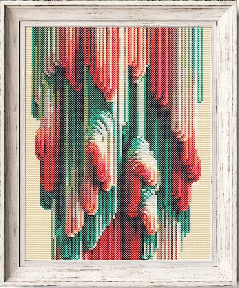 Check it out in my Etsy shop! 50% SALE Cross Stitch Abstract Pattern, Cross Stitch Abstract, Unique Cross Stitch, Wal Art, Cross Stitch Art, Abstract Pattern, Needlepoint, Needlework, Cross Stitch Patterns