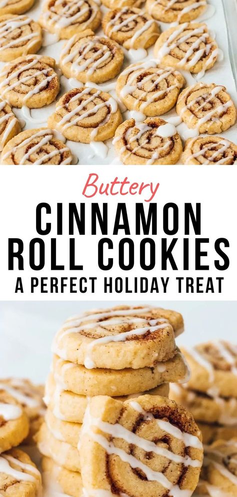 The Best Cinnamon Roll Cookies, Cinnamon Bun Cookies Recipe, Cinnamon Roll Cookies Easy, Cinnamon Roll Biscuits, Cinnamon Bun Cookies, Cinnamon Roll Cookies Recipe, Monster Recipes, Cinnamon Roll Sugar Cookies, Mini Sweets