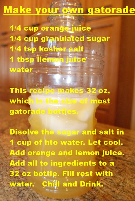 Diy Gatorade, Diy Electrolyte Drink, Rehydration Drink, Homemade Gatorade, Detoxifying Drinks, Homemade Electrolyte Drink, Health Juice, Roller Bottle Blends, Kefir Recipes