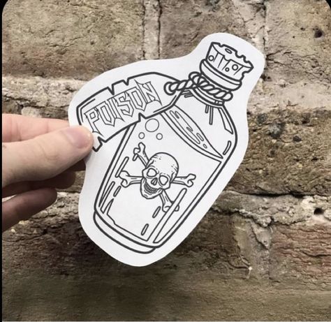 Traditional Tattoo Outline, Traditional Tattoo Stencils, Traditional Tattoo Drawings, Traditional Tattoo Flash Art, Beginner Tattoos, Petit Tattoo, Christian Sleeve Tattoo, Bottle Tattoo, Traditional Tattoo Sleeve