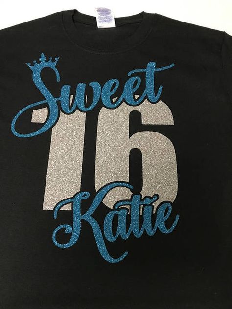 Sweet 16 Shirts, Birthday Outfit For Teens, Mens Crewneck, Birthday Ideas For Her, Sweet 16 Birthday Party, Birthday Quotes Funny, Birthday Party Outfits, 16 Birthday, Birthday Girl Shirt