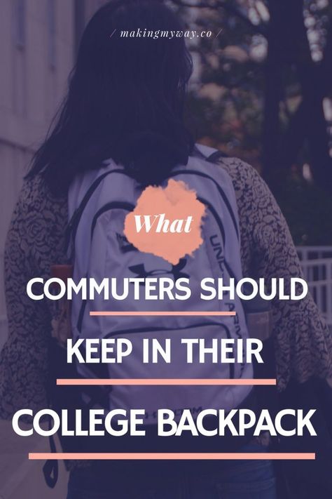 What Commuters Should Carry In Their College Backpacks College Commuter, College Backpack Essentials, Best Backpacks For College, College Backpacks, College Supplies, College Life Hacks, Going Back To College, Freshman Year College, College School Supplies