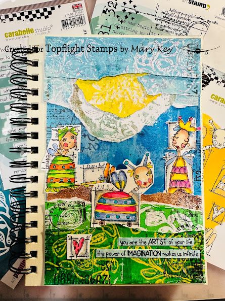 Topflight Stamps: Mixed Media Art Journaling with Carabelle Studio Journal Words, Carabelle Studio Stamps, Mini Art Journal, Number Stamps, Handmade Journals, Mixed Media Art Journaling, Piece Of Me, Art Journaling, Acrylic Block