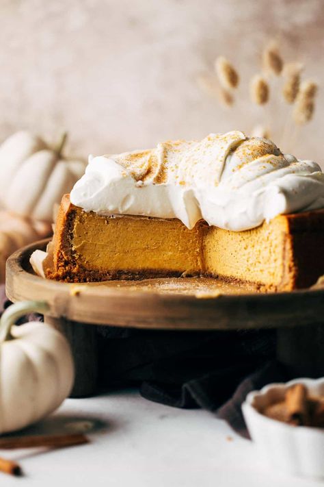 The BEST Pumpkin Cheesecake | Butternut Bakery Butternut Bakery, Gluten Free Graham Crackers, Pumpkin Cheesecake Recipes, Cracker Crust, Best Pumpkin, Homemade Pumpkin, Graham Cracker Crust, Pumpkin Dessert, Pumpkin Cheesecake