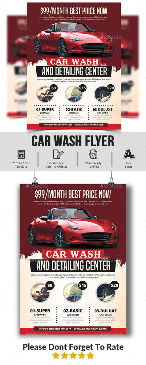 Car Wash Flyer Car Detailing Flyer, Creative Car, Auto Body Shop, Marketing Flyers, Flyer Layout, Event Flyer, Party Flyer, Auto Body, Business Flyer