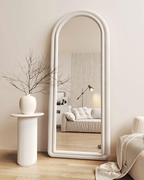 Large Standing Mirror, Arched Full Length Mirror, Arched Floor Mirror, Floor Length Mirror, Freestanding Mirrors, Body Mirror, Inspire Me Home Decor, غرفة ملابس, Length Mirror