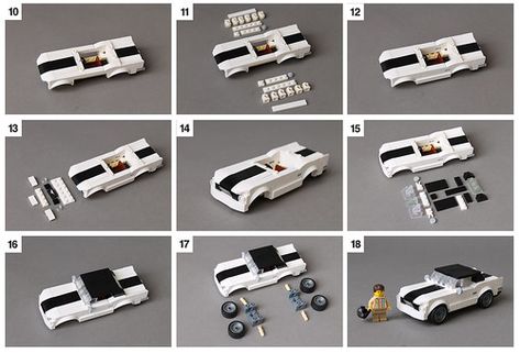 Lego Classic Sports Car Instructions Lego Cars Instructions, Lego Factory, Lego Auto, Lego Sports, Japanese Sports Cars, Lego System, Nascar Cars, Lego Custom Minifigures, Lego Creative