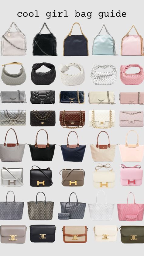 Chanel Bag Types, First Designer Bag, Cute Bags And Purses, Luxury School Bag, Longchamp Bag Aesthetic, Old Money Bags, Longchamp Aesthetic, Longchamp Bag Outfit, Gucci Bag Outfit