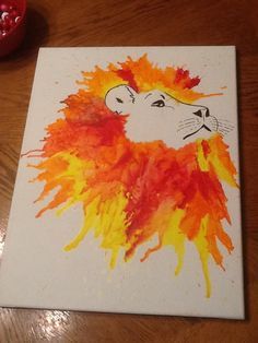 Lion King Crafts on Pinterest | Lion Craft, Monsters Inc Crafts ... Lion King Crafts, Drawing Art Projects, Crayon Canvas, Crayon Art Diy, Lion Craft, Melted Crayons, Lion King Party, Melted Crayon Art, Art Projects For Teens