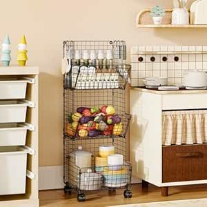 Outdoor Toy Storage, Play Kitchen Storage, Garage Toy Organizer with 5 S-Hooks, Rolling Toy Storage Pantry Floor Storage Cart Toy Shelf Dog Storage Organizer Bathroom Toy Storage Pantry Floor Storage, Play Kitchen Organization, Play Kitchen Storage, Bathroom Toy Storage, Pantry Floor, Hanging Storage Baskets, Outdoor Toy Storage, Basket Shelf, Bathroom Toys