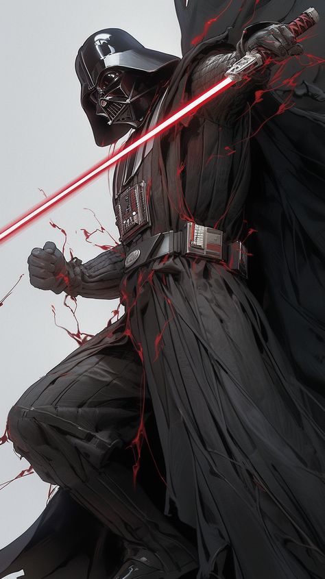 Vader Redesign, Darth Vader Samurai, Darth Vader Art, Star Wars History, Star Wars Painting, Anakin Vader, Sith Empire, Star Wars Background, Star Wars Sith