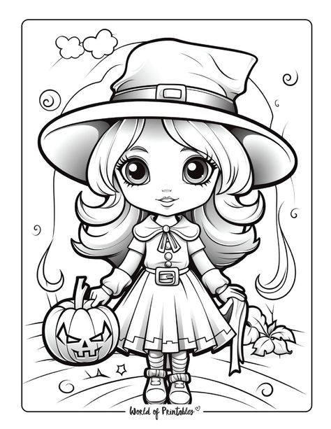 Witch Coloring Pages For Kids, Coloring Pages Mario, Number Lore, Hulk Coloring Pages, Coloring Pages Halloween, World Of Printables, Halloween Coloring Sheets, Free Halloween Coloring Pages, Train Coloring Pages