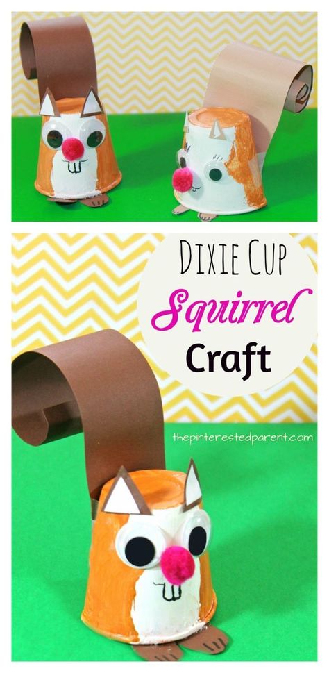 Squirrel Craft, Fall Arts And Crafts, Autumn Paper, Leaf Silhouette, Animal Crafts For Kids, Daycare Crafts, Paper Animals, Fall Crafts For Kids, Autumn Crafts