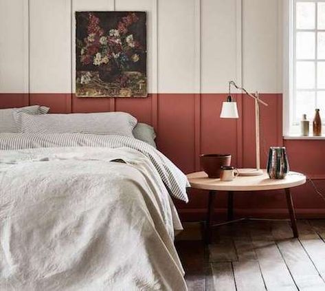 Terracotta Bedroom, Panelled Walls, Mediterranean Interior Design, Modern Apartment Living Room, Mediterranean Interior, Wall Panel Design, Ford Mustang Fastback, Interior Design Guide, Sanctuary Bedroom