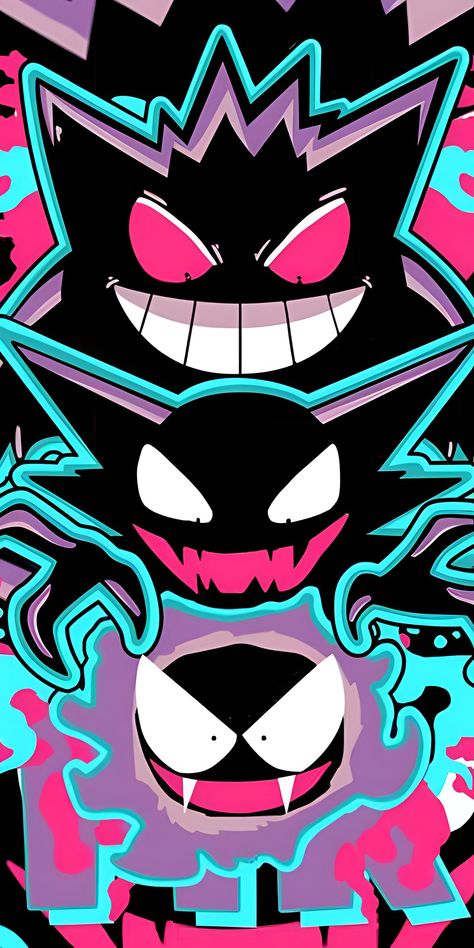 Images Pop Art, Kartu Pokemon, Gengar Pokemon, Pokemon Official, Pokemon Backgrounds, Cool Pokemon Wallpapers, Cute Pokemon Wallpaper, Pop Art Wallpaper, Cool Wallpapers Cartoon