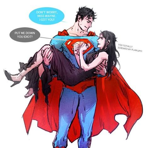 Bruce Wayne Genderbend, Batman X Superman, Superman X Batman, Superman X, Superman Family, Batman Funny, Comic Manga, Dc Comics Artwork, Dc Memes