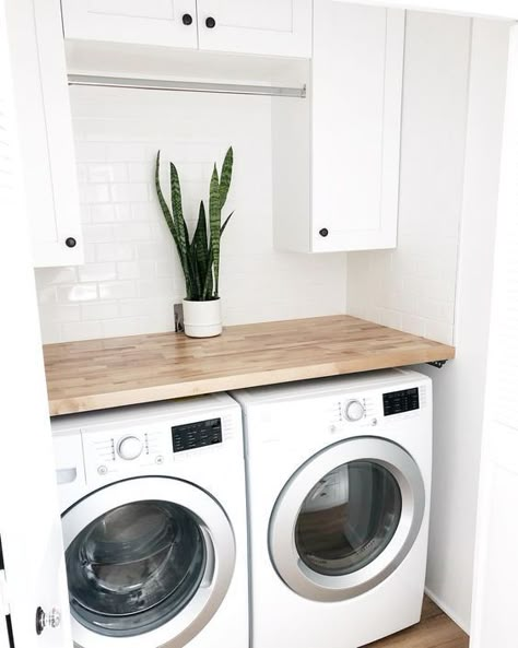 Laundry Closet Organization, Small Laundry Space, Custom Laundry Room, Laundry Nook, Laundry Room Ideas Small Space, Small Laundry Room Makeover, Tiny Laundry Rooms, Room Storage Diy, Modern Laundry